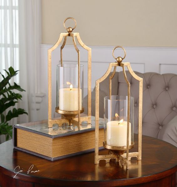 Uttermost Lucy Gold Candleholders S/2 image 2