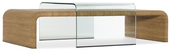 Amani Tempered Glass & Rope Cocktail Table image 7