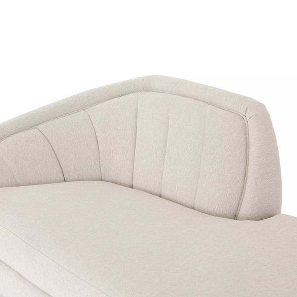 Rose White Chaise Lounge Quince Ivory image 9