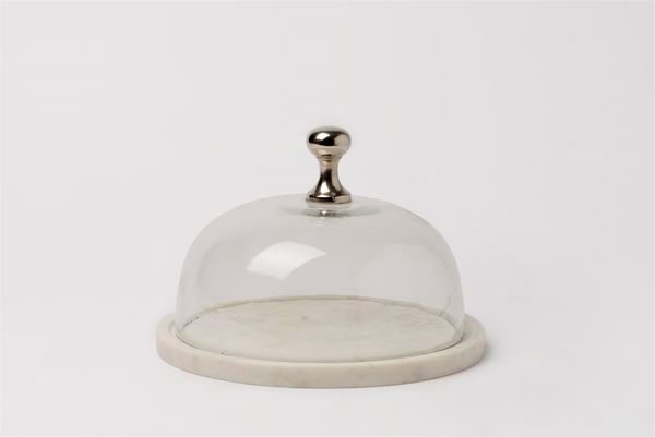 Elisabeth Marble & Glass Food Dome image 1