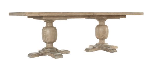 Rustic Patina Pedestal Dining Table image 1