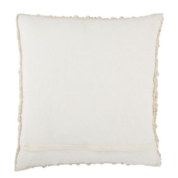 Product Image 8 for Kaz Textured Ivory/ Beige Throw Pillow 22 inch from Jaipur 