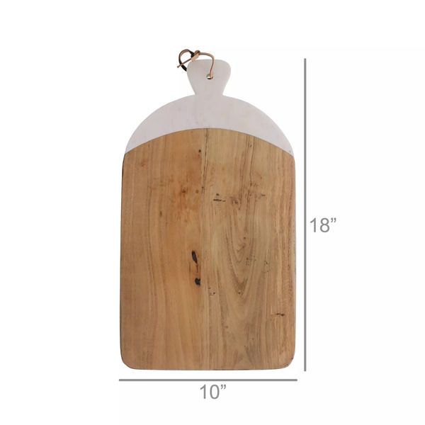 Product Image 1 for Mercer Cutting Board, Wood & Marble   Rectangle from Homart