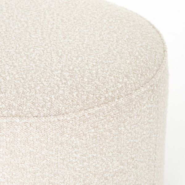 Product Image 7 for Sinclair Round Ottoman - Knoll Natural from Four Hands
