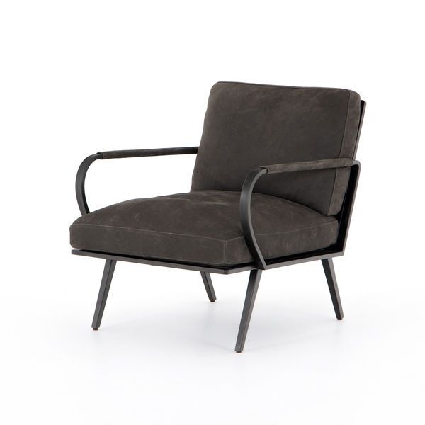 Product Image 6 for Sanford Chair Nubuck Charcoal from Four Hands