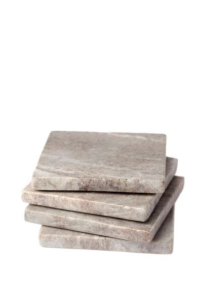 Product Image 1 for Elliot Square Marble Coasters, Set of Four from BIDKHome