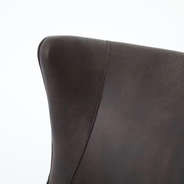 Product Image 7 for Marlow Wing Chair - Vintage Black from Four Hands