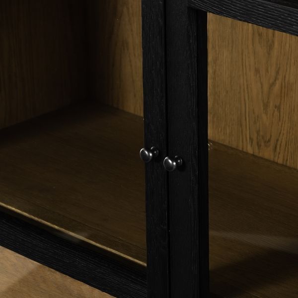Millie Matte Black Wood Double Cabinet image 13