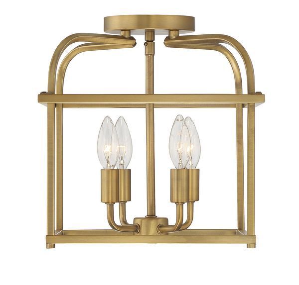 Product Image 7 for Audrey 4 Light Semi Flush from Savoy House 