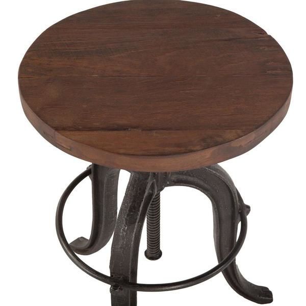 Product Image 2 for Paxton Adjustable Recycled Teak Bar Stool from World Interiors