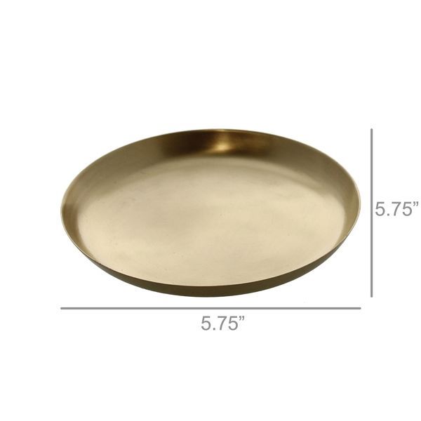 Product Image 1 for Large Brushed Brass Tray from Homart