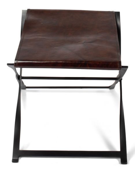 Product Image 3 for Director's Folding Leather Seat from Sarreid Ltd.