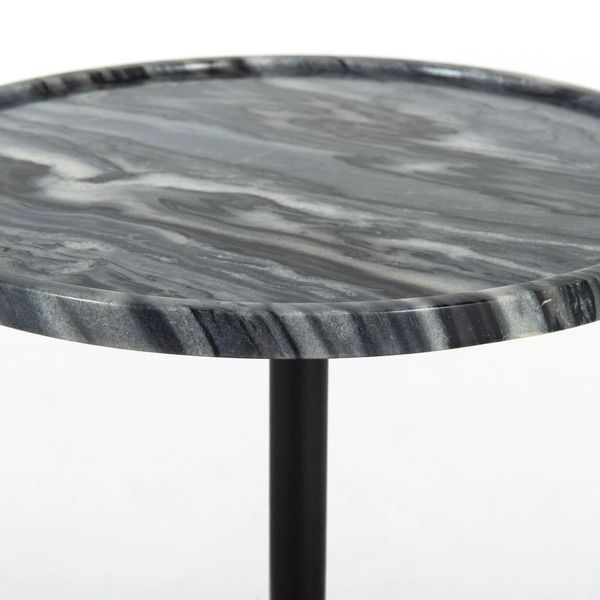 Foley Accent Table Black Dune Marble image 2