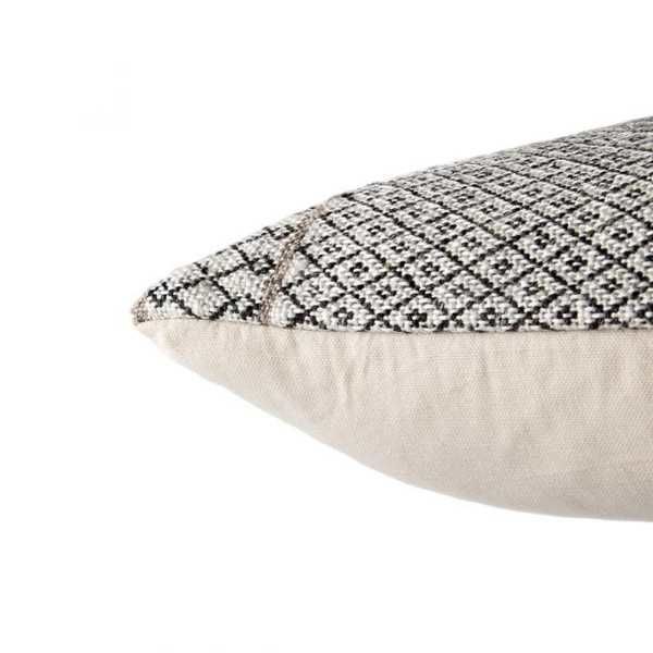 Product Image 3 for Mariscopa Ivory/ Dark Gray Trellis Down Throw Pillow 18 Inch from Jaipur 