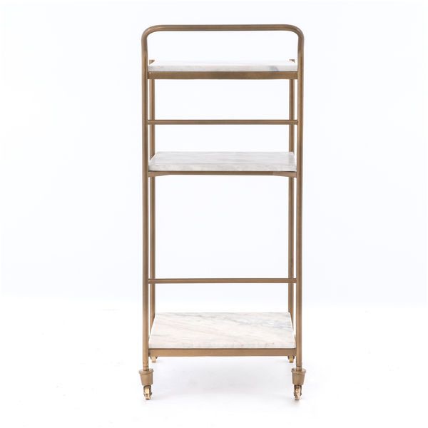 Product Image 3 for Felix Antique Brass Bar Cart from Four Hands