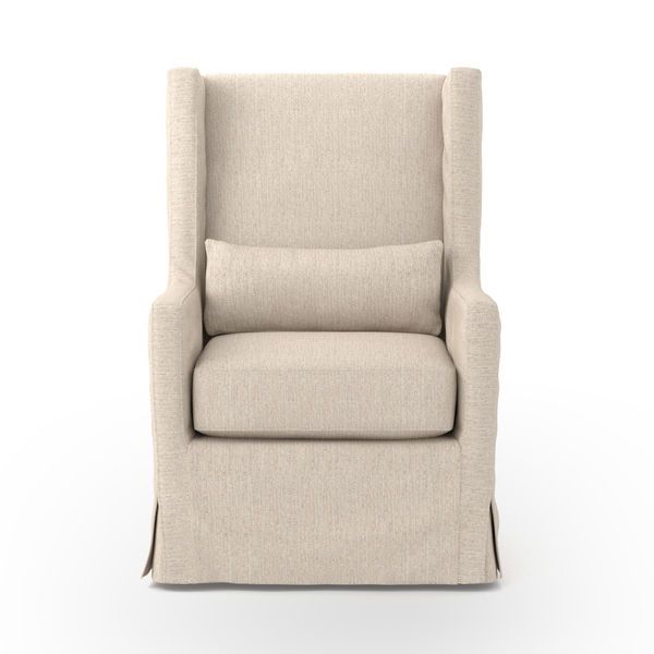 Product Image 5 for Swivel Wing Chair - Jette Linen from Four Hands