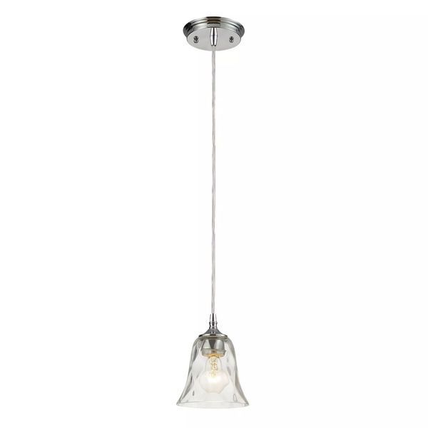 Product Image 1 for Darien 1 Light Pendant In Polished Chrome With Adapter Kit from Elk Lighting
