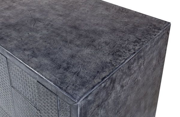 Product Image 3 for Bronzini Credenza  Embossed Blue/Gray from Sarreid Ltd.