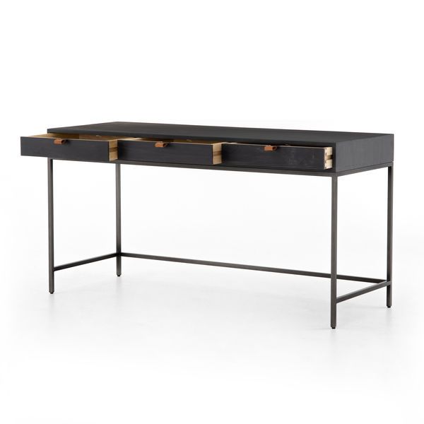 Product Image 16 for Trey Modular Writing Desk - Black Wash Poplar from Four Hands