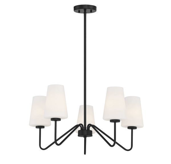 Product Image 8 for Ann 5 Light Matte Black Chandelier from Savoy House 