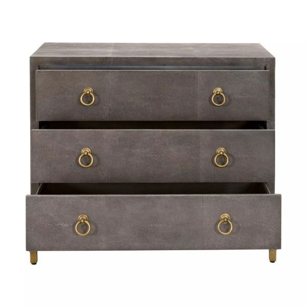 Product Image 4 for Strand Shagreen 3 Drawer Nightstand from Essentials for Living