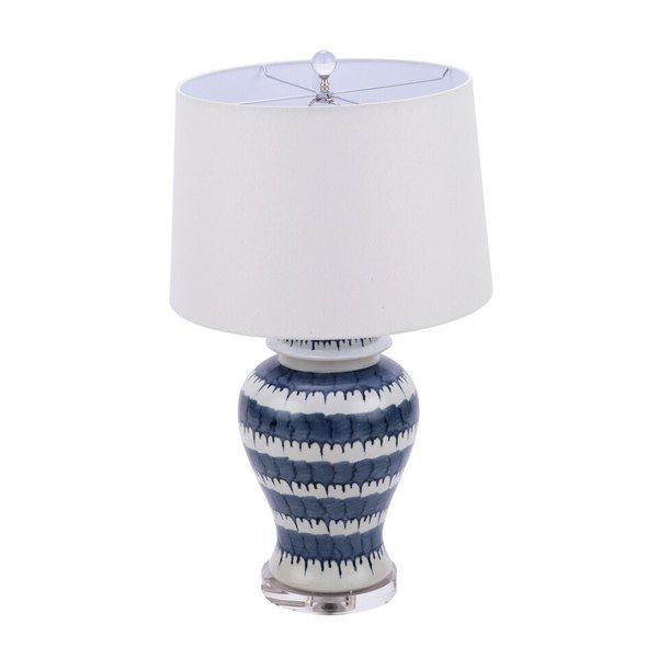 Product Image 2 for Blue & White Drip Table Lamp from Legend of Asia