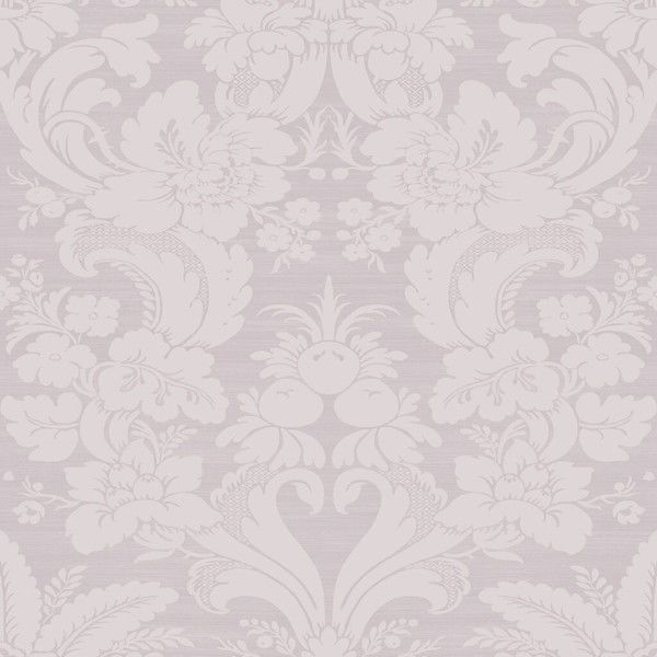 Product Image 2 for Laura Ashley Martigues Sugared Violet Textured Floral Damask Wallpaper from Graham & Brown