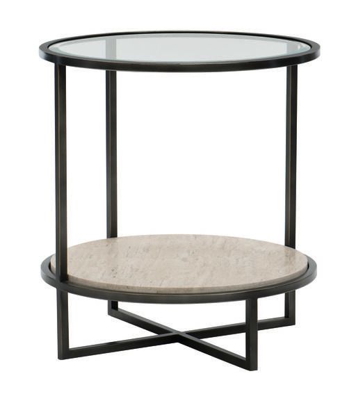 Harlow Metal Round Chairside Table image 3