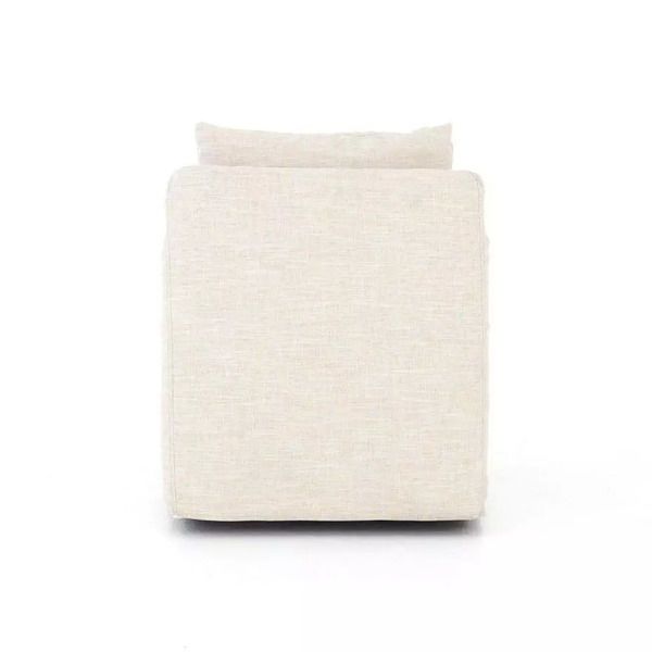 Product Image 4 for Banks Cambric Ivory Swivel Chair from Four Hands