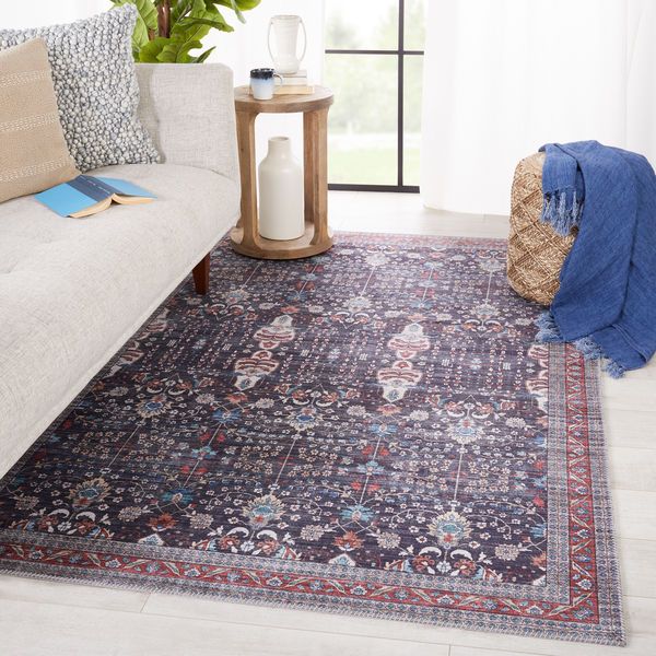Product Image 8 for Calla Oriental Blue/ Red Rug from Jaipur 