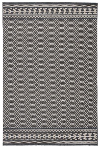 Vella Indoor/ Outdoor Trellis Dark Blue/ Cream Rug | Scout & Nimble