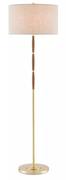 Product Image 3 for Dashwood Brass Floor Lamp from Currey & Company