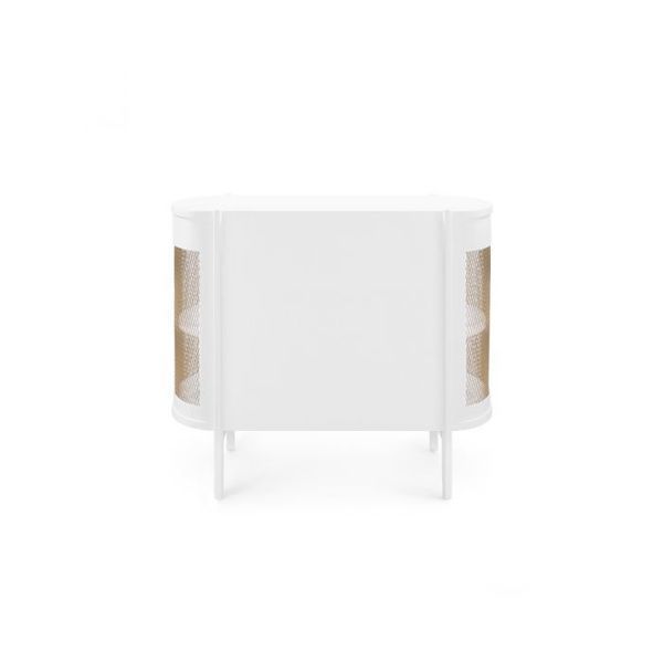 Product Image 3 for Nadia 1-Drawer White Lacquer Side Table from Villa & House