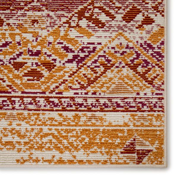 Product Image 5 for Nikki Chu By  Sax Indoor / Outdoor Tribal Pink / Orange Area Rug from Jaipur 
