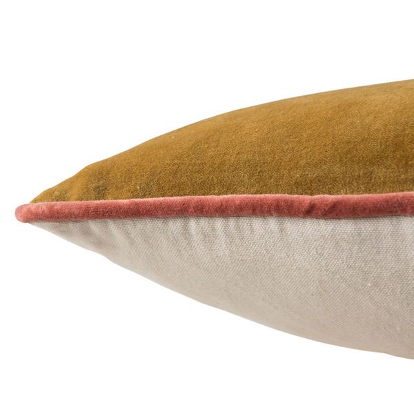 Product Image 5 for Lyla Solid Gold/ Cream  Lumbar Pillow from Jaipur 