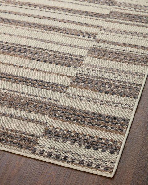 Product Image 7 for Rainier Ivory / Taupe Indoor / Outdoor Plaid Rug - 5'3" x 7'7" from Loloi