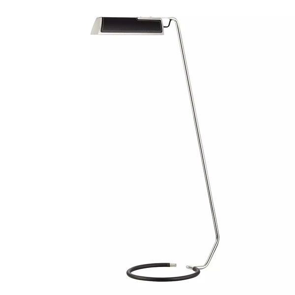 Product Image 1 for Holtsville 1 Light Floor Lamp W/ Black Leather from Hudson Valley