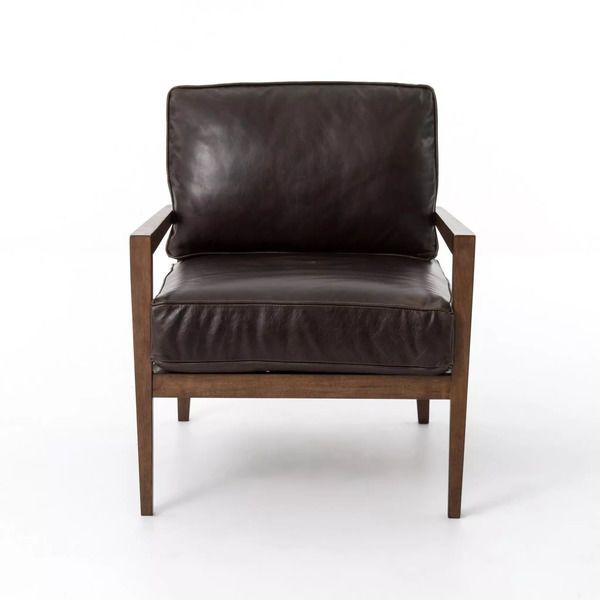 Laurent Wood Frame Accent Chair - Dk Brn L image 5