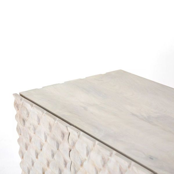 Product Image 7 for Rio Media Console Round Cut White Wash from Four Hands