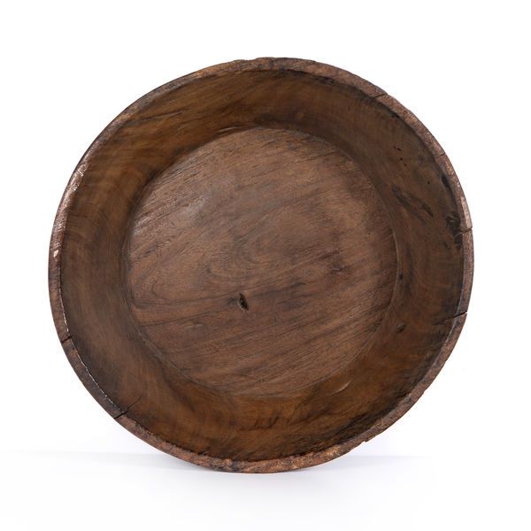 Found Wooden Bowl Reclaimed Natural image 4
