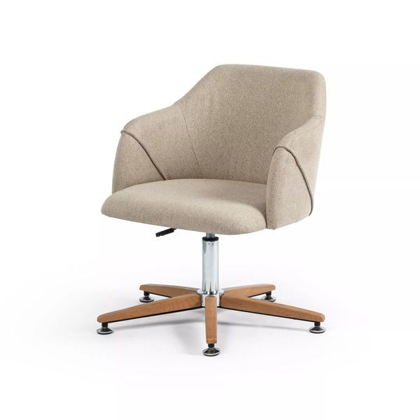 Product Image 6 for Edna Desk Chair - Fedora Oatmeal from Four Hands