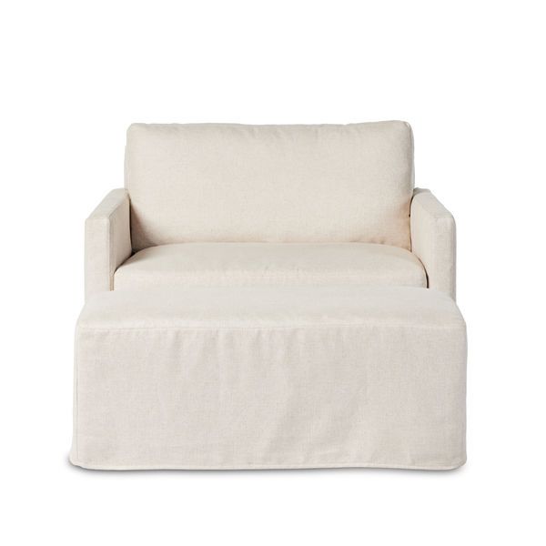 Product Image 4 for Maddox Slipcover Chair With Ottoman from Four Hands