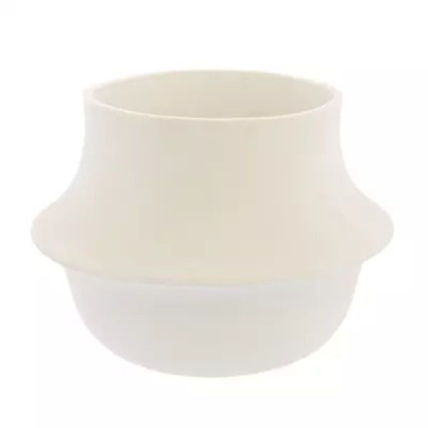 Large White Vita Vase image 1