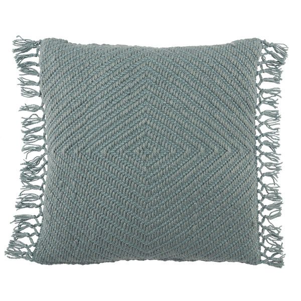 Maritima Geometric Blue Indoor/ Outdoor Pillow image 1