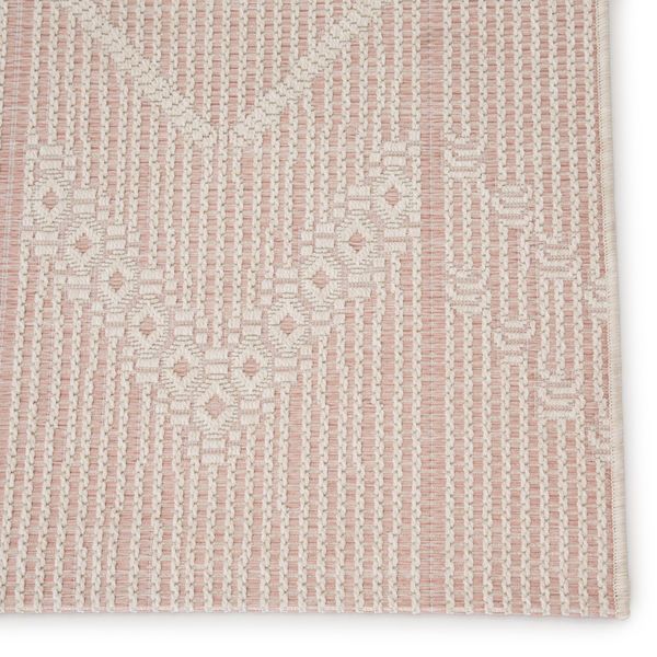 Product Image 9 for Shiloh Indoor / Outdoor Tribal Light Pink / Cream Area Rug from Jaipur 
