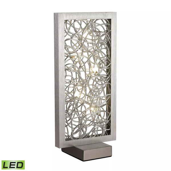 Product Image 1 for Basinger Abstract Metalwork Table Lamp In Silver from Elk Home