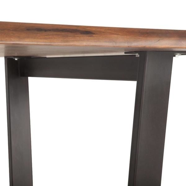 Product Image 2 for Belfrie 72 Inch Acacia Wood Dining Table In Dark Walnut Finish from World Interiors