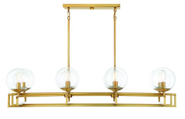 Product Image 3 for Crosby 8 Light Linear Chandelier from Savoy House 