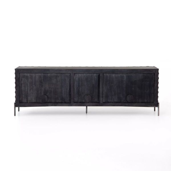 Raffael Media Console Black Wash Scout & Nimble