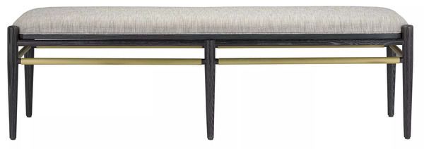 Product Image 5 for Visby Smoke Black Bench from Currey & Company